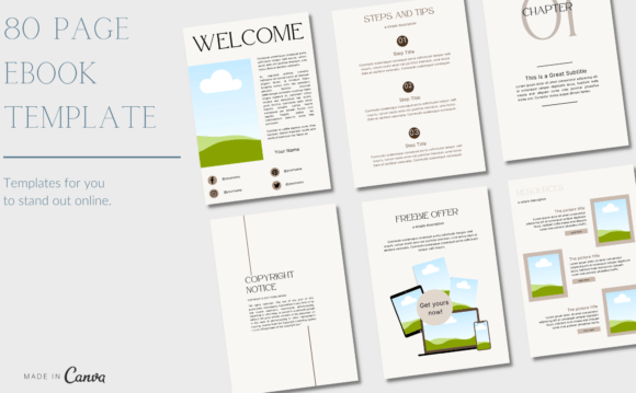 80 Page Coaching Workbook Canva: Your Complete Lead Magnet Kit