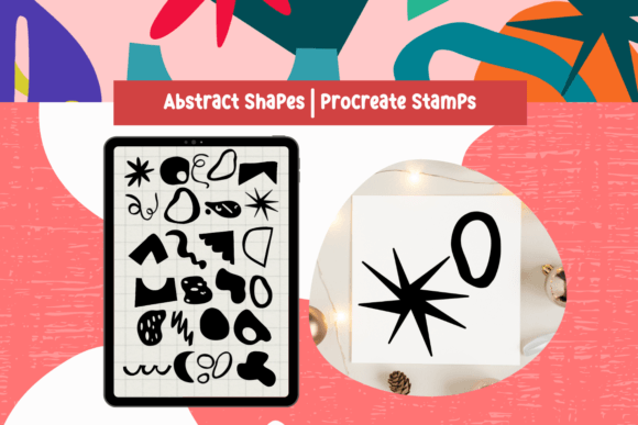 Abstract Shapes Procreate Stamps: A Modern Design Toolkit