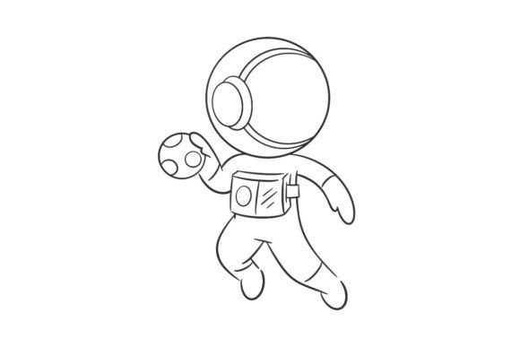 Astronaut in Spirits Playing Handball: A Font for Bold Ideas