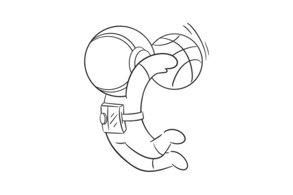 Astronauts Excited to Play Basketball: A Font That Defies Gravity