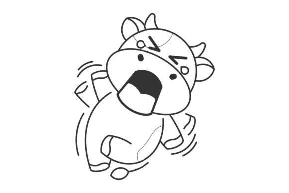 Cute Cow Feeling Irritated: A Font with Personality