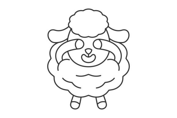 Cute Sheep is Closing Her Eyes Line: A Designer's Guide to Whimsy
