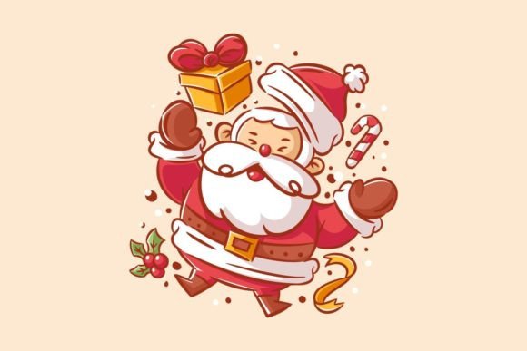 Funny Santa Claus Posing Character: Your Go-To for Playful Holiday Design