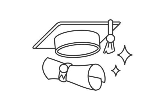 Graduation Cap and Diploma with Seal: A Designer's Guide