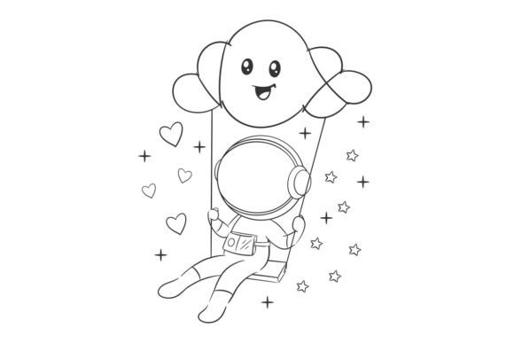 Playful Branding: The Astronaut is Playing on a Swing Font