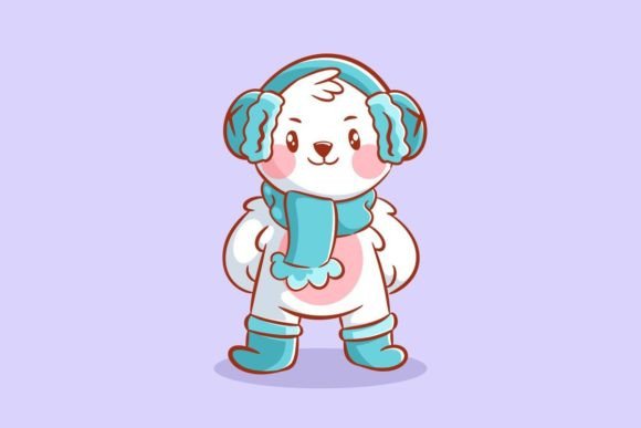 The Irresistible Charm of Cute Polar Bear Wearing Ear